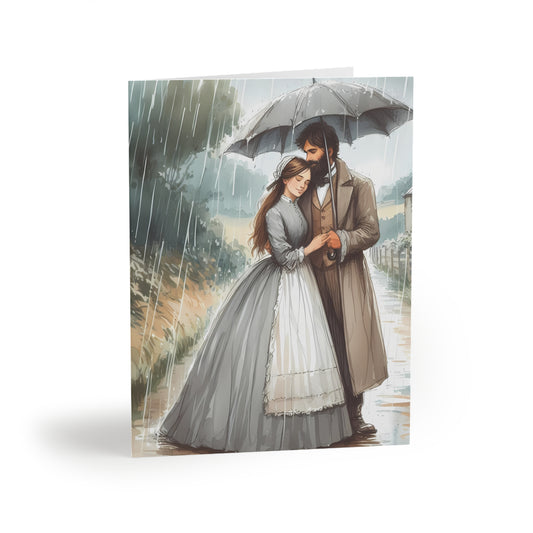 Little Women, Louisa May Alcott, Greeting cards (8, 16, and 24 pcs), Stationery, Writer, Reader, Literature, Gift, Blank