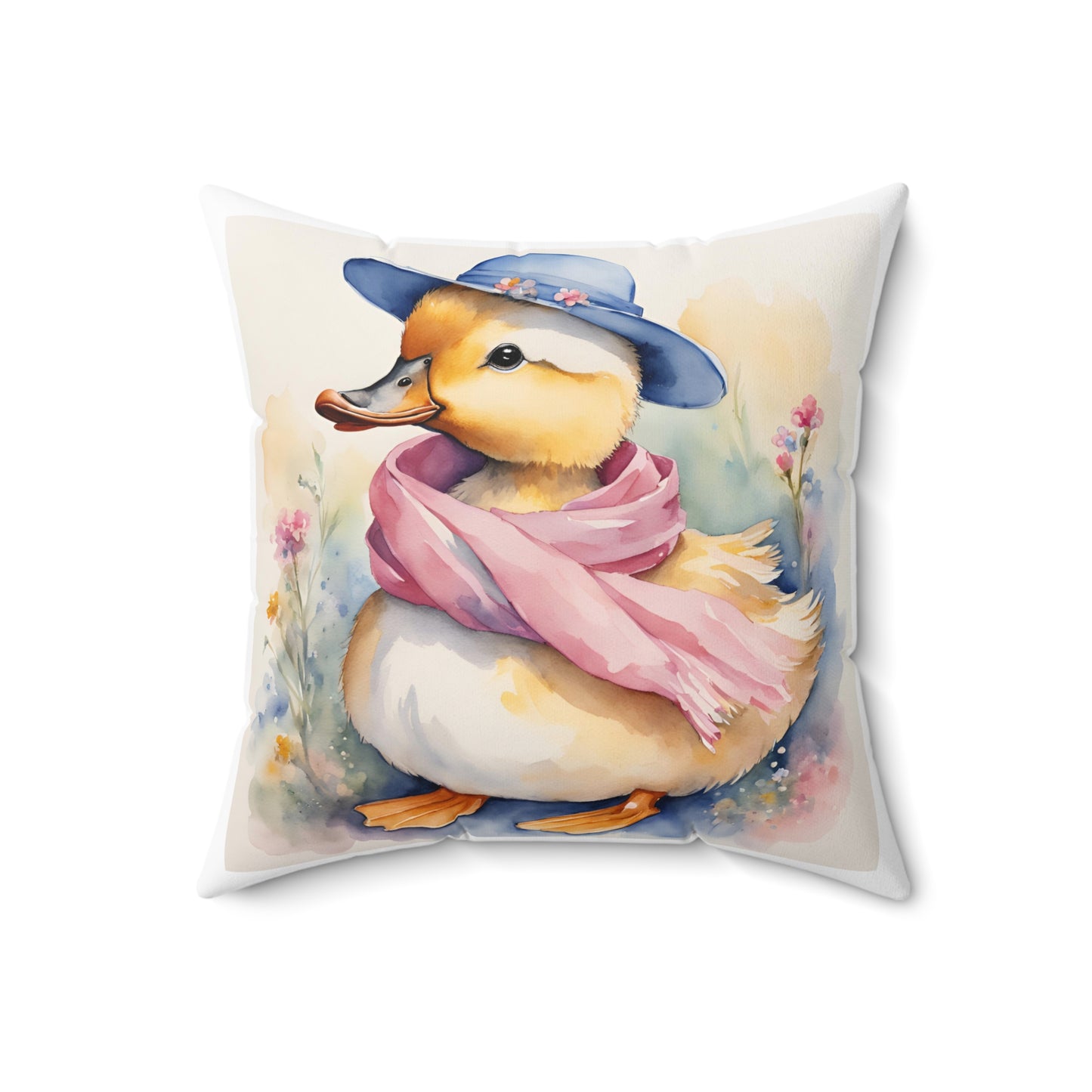 Jemima Puddle Duck, Beatrix Potter Inspired, Literary Square Pillow, Cushion, Spring Easter Decor Bedding