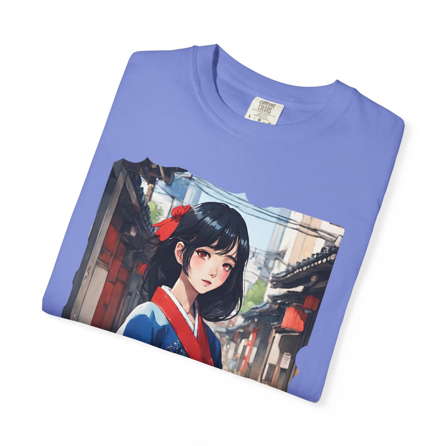 Japan Anime, Seoul, South Korea, Girl, Hanbok, Unisex Garment-Dyed T-shirt