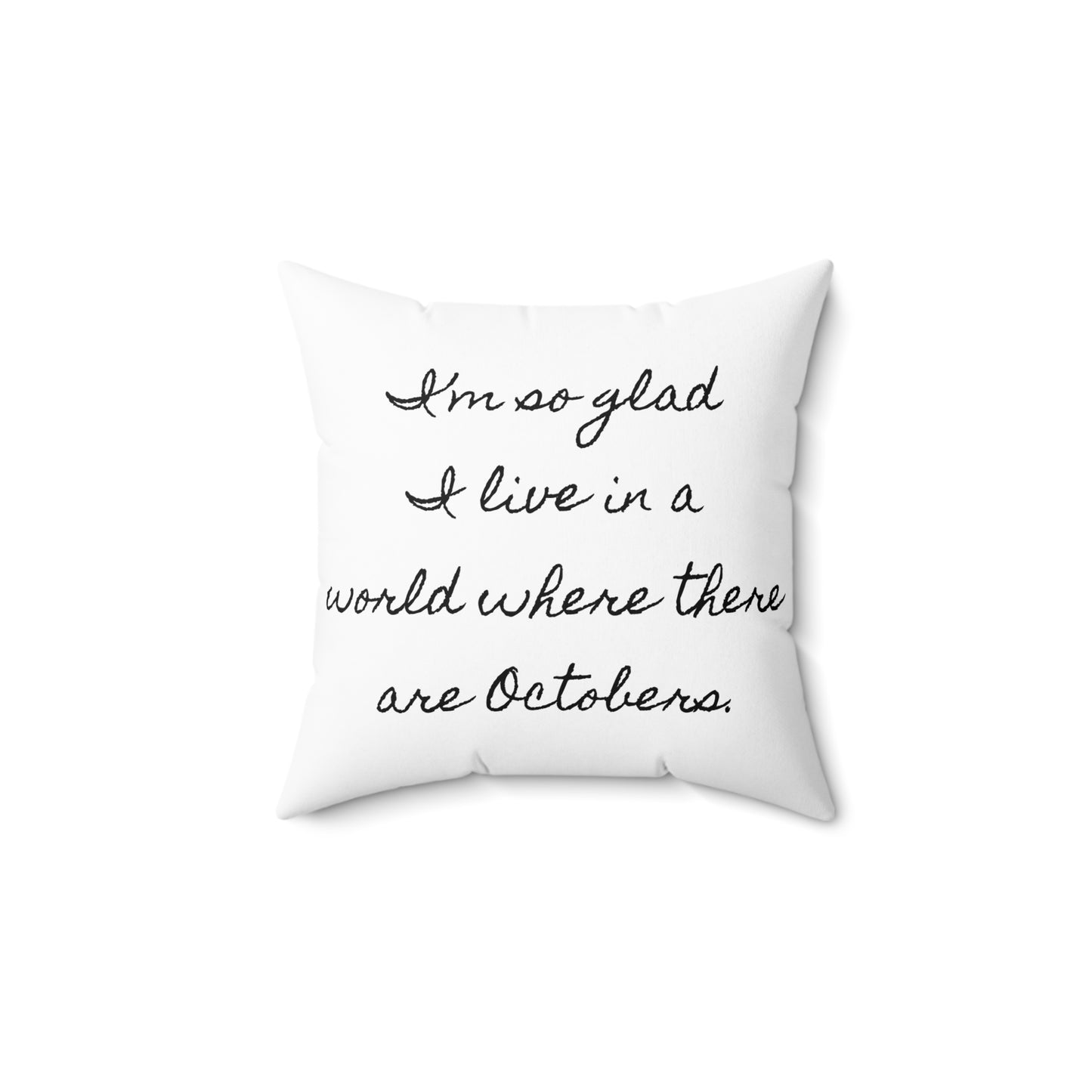 Literary Pillow, Anne of Green Gables, Fall Season October Decor, Book Nook Gift, Library Accessory, Lucy Maud Montgomery, Spun Polyester