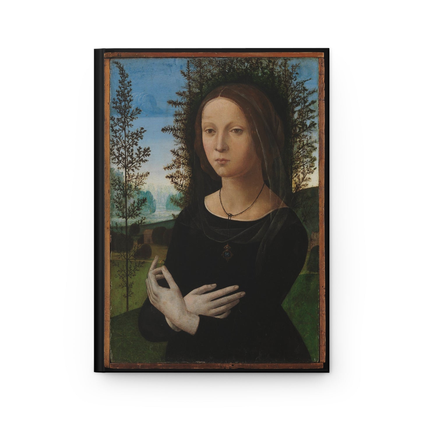 Portrait of A Young Woman, Art, Renaissance, Hardcover Journal Matte