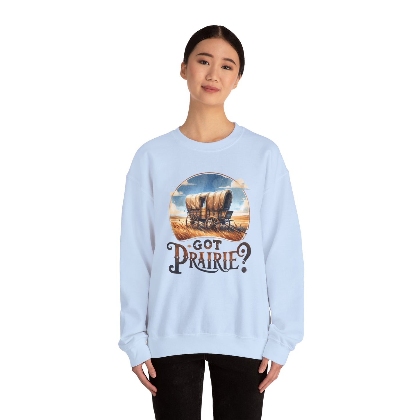 Got Prairie Vibes Crewneck Sweatshirt - Cozy Casual Wear, Apparel for Prairie Lovers, Ideal for Gift & Walnut Grove, Laura Ingalls Wilder