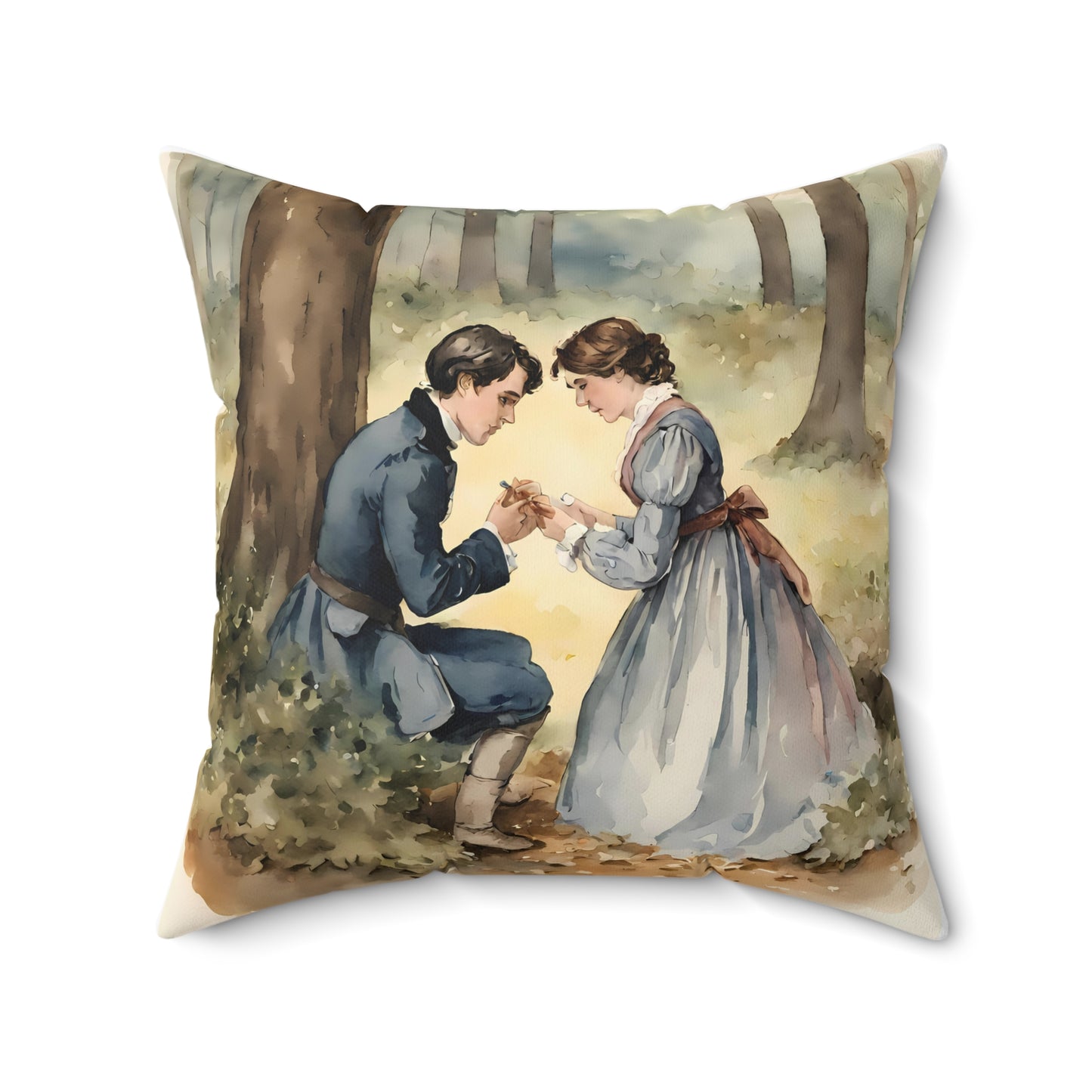 Little Women, Louisa May Alcott, Laurie, Jo, Square, Pillow, Gift, Home Decor, Bedding