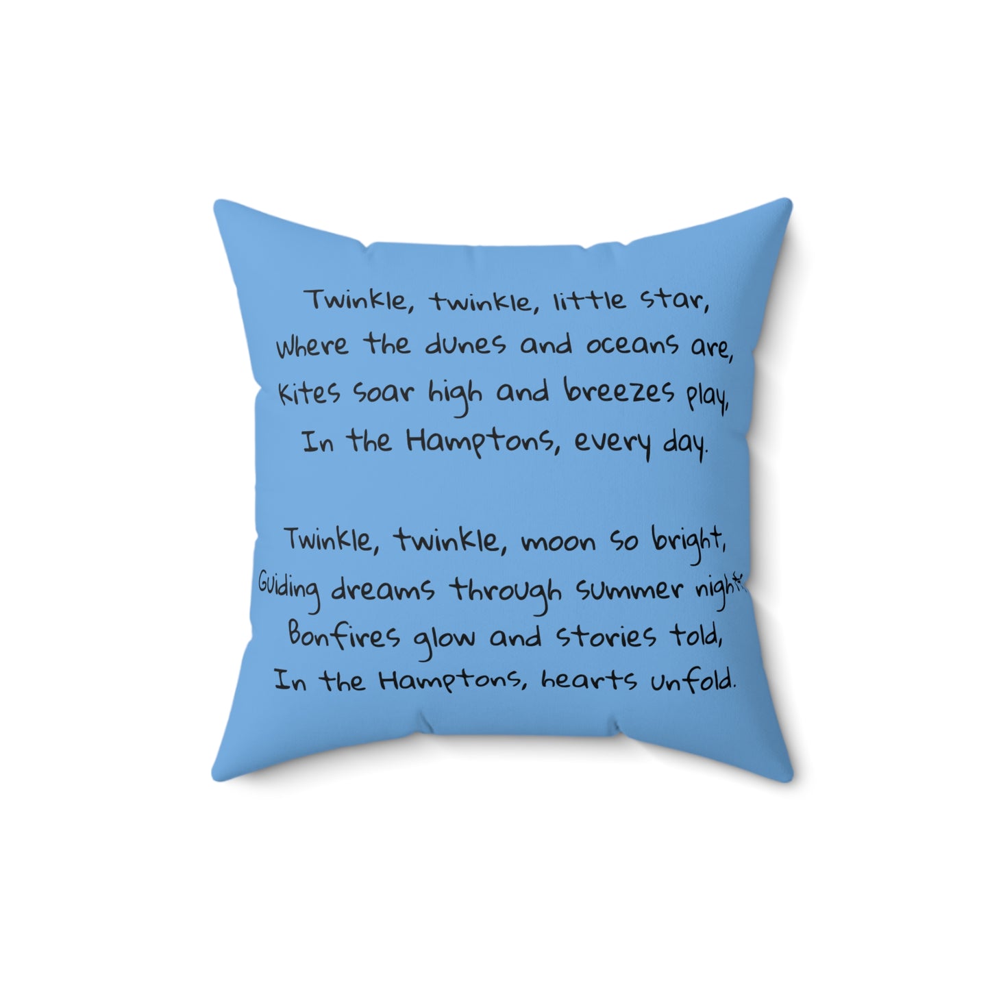 Hamptons, Beach, New York, Twinkle Twinkle Little Star, Nursery Rhyme, Square Pillow, Library, Book Nook, Reading Corner, Decor