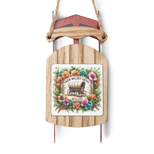 Ornament, Walnut Grove Design, Laura Ingalls Wilder Gift Tag, Stocking Stuffer, Pioneer Gift, Christmas Holiday Decor, Prairie Life