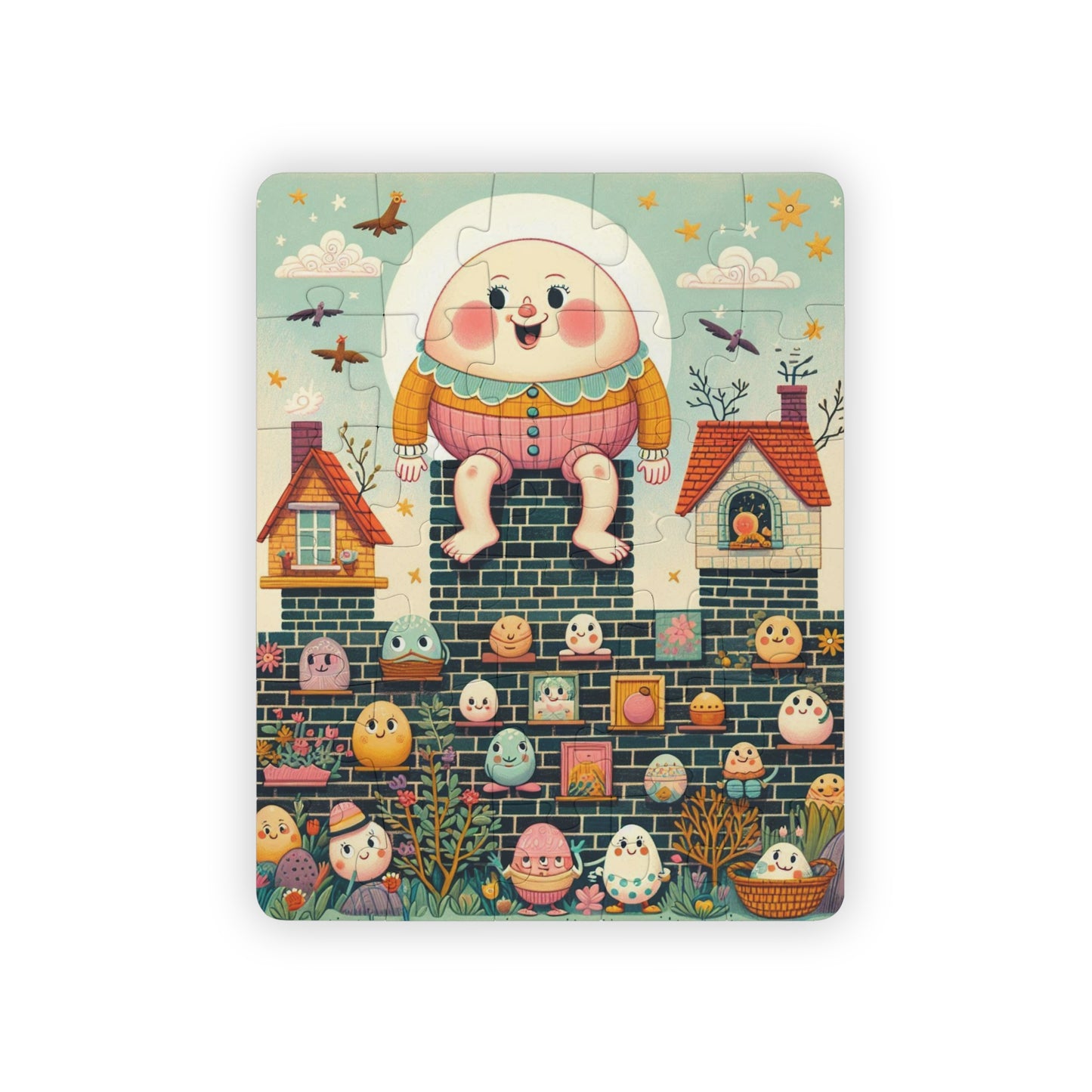 Kids' 30-Piece Puzzle - Whimsical Humpty Dumpty Design, Fun Family Activity, Educational Gift, Kids Playtime, Baby Shower