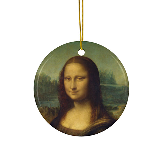 Artistic Square Pillow, Mona Lisa, Leonardo Da Vinci, Renaissance Art Gift, Artist Home Decor, Decor Accent, Ceramic Ornaments, Home Decor,