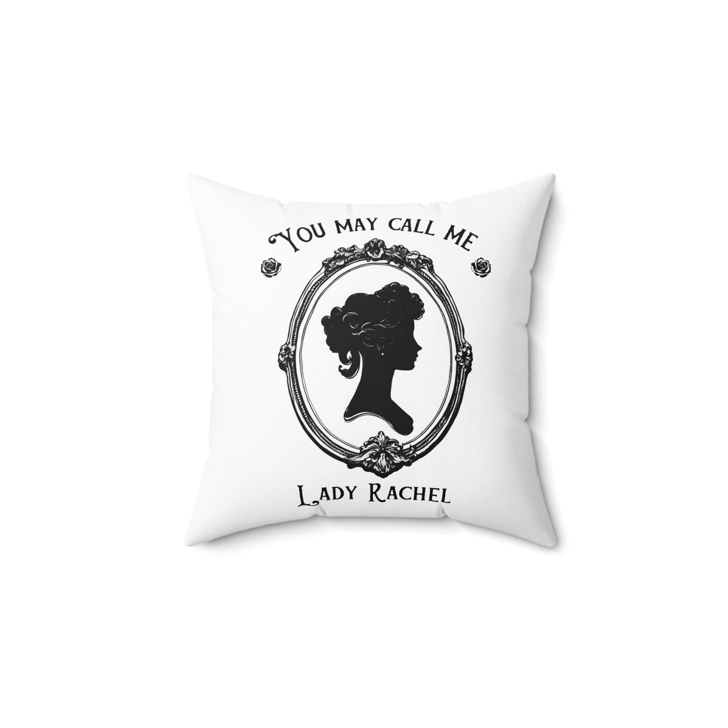 Personalized Name, Custom, Regency, Pride and Prejudice, Jane Austen, Royalty, Lady, Square Pillow, Gift