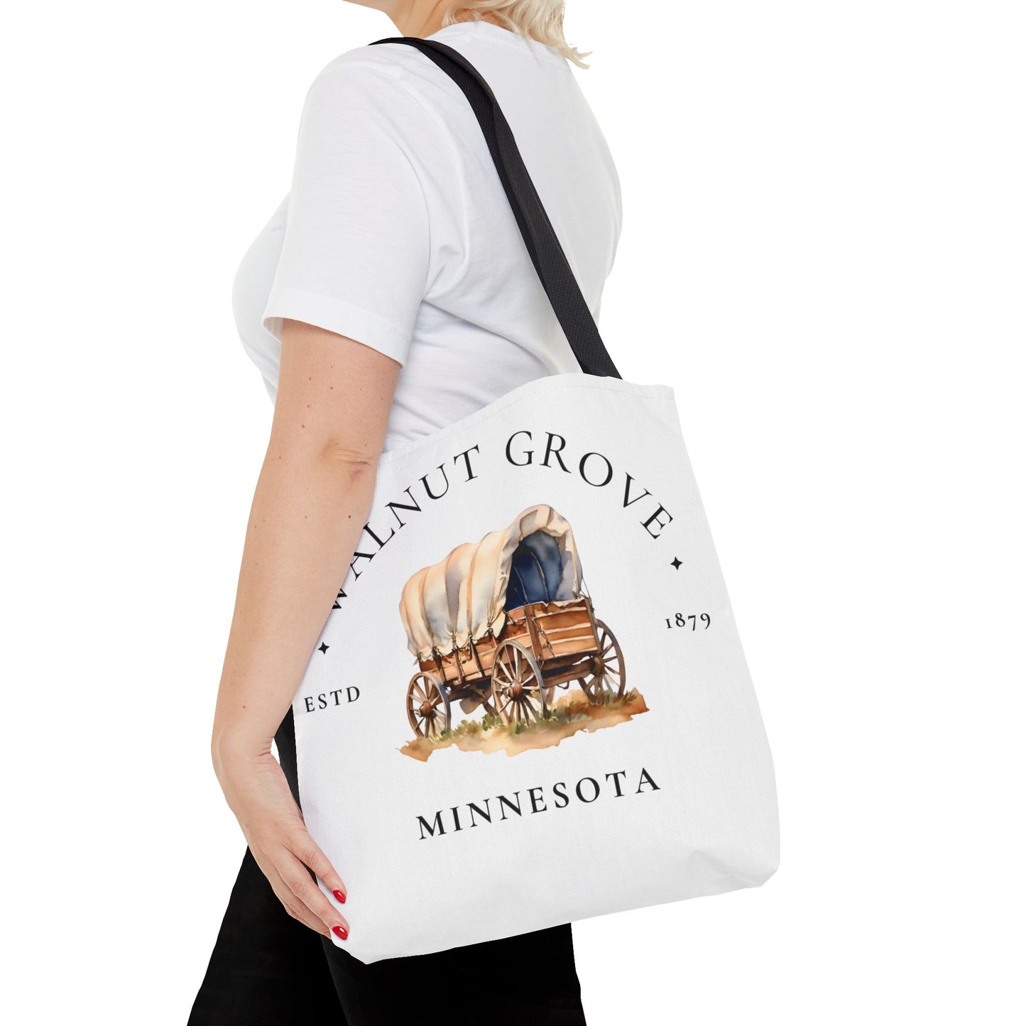 Little House on the Prairie, Laura Ingalls Wilder, Walnut Grove, Tote Bag, Book Bag, School, Library, Book Club