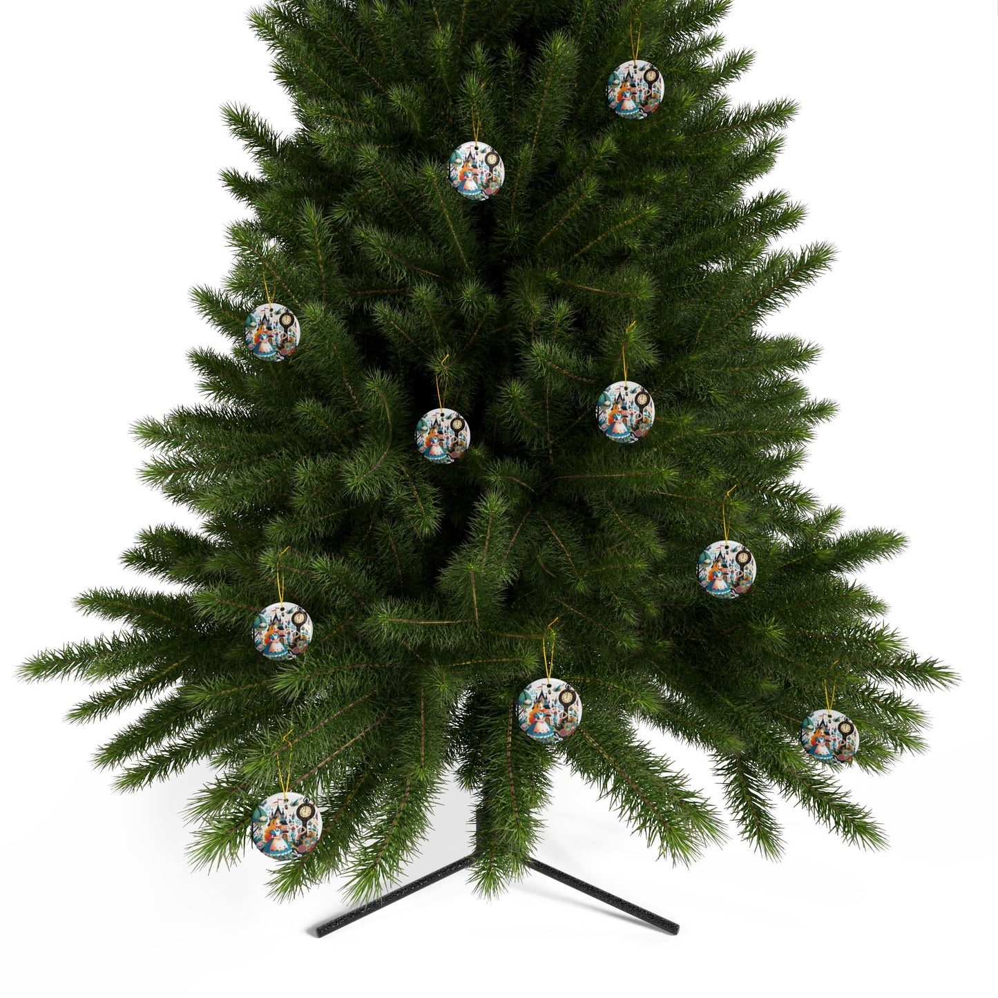Ceramic Ornaments, 2-Side Print, (1pc, 3pcs, 5pcs, 10pcs)