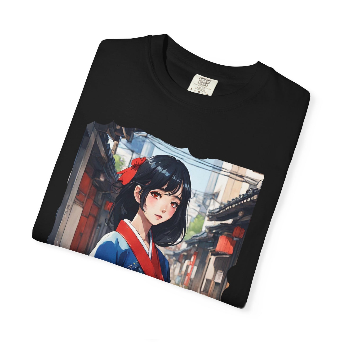 Japan Anime, Seoul, South Korea, Girl, Hanbok, Unisex Garment-Dyed T-shirt