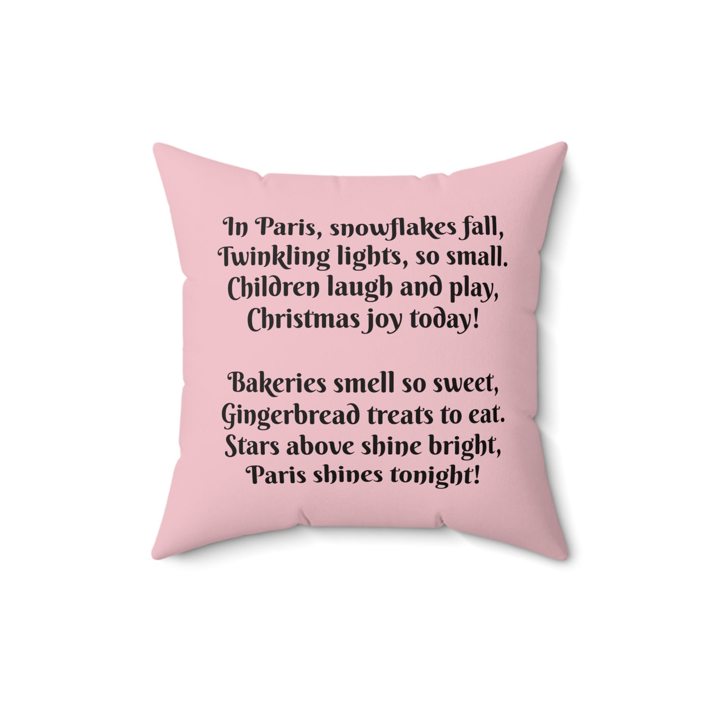 Paris Christmas France Holiday, Cushion, Decor, Book Nook, Kids, Library, Bedding, Square Pillow