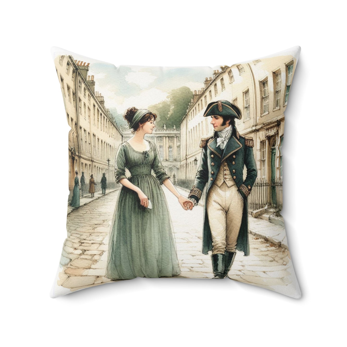 Jane Austen Pillow, Literary Home Decor, Regency Quote Cushion, Persuasion Gift, Spun Polyester Square Pillow
