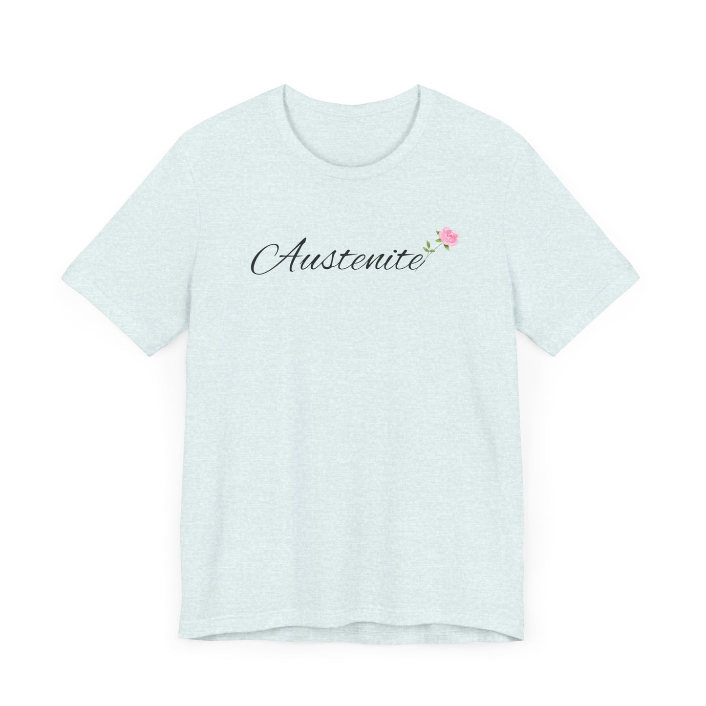 Jane Austen, Austenite, Fan, Reader, Writer, T-Shirt, tshirt, Floral, Flower, Unisex Jersey Short Sleeve Tee