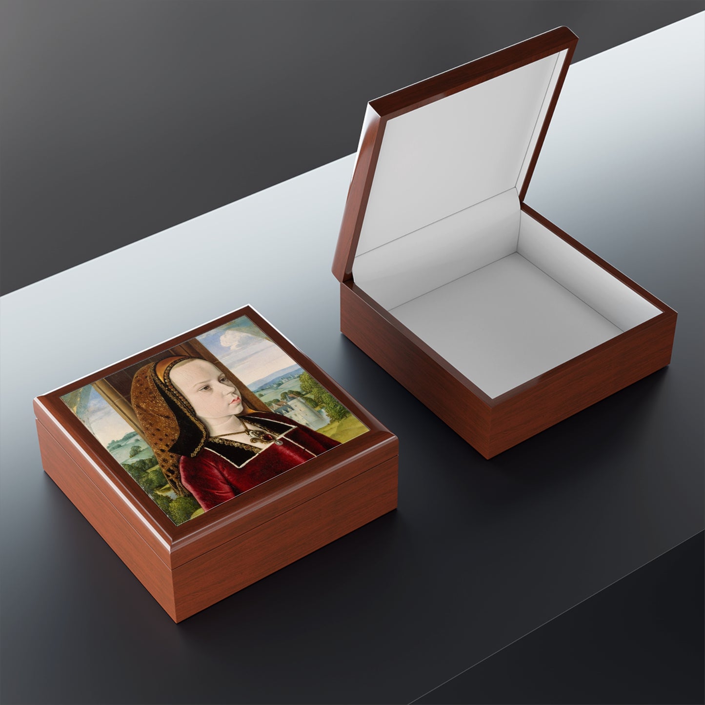 Renaissance, Profile, Gift, History, Italian, Jewelry Box