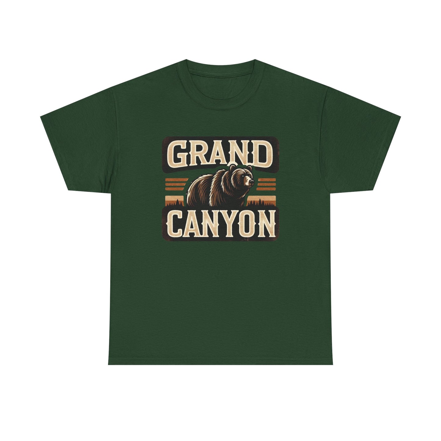 Grand Canyon Bear Unisex Heavy Cotton Tee - National Park Outdoor Summer Vacation Wildlife Shirt, Hiking Gift, Nature Lover Tee, Adventure