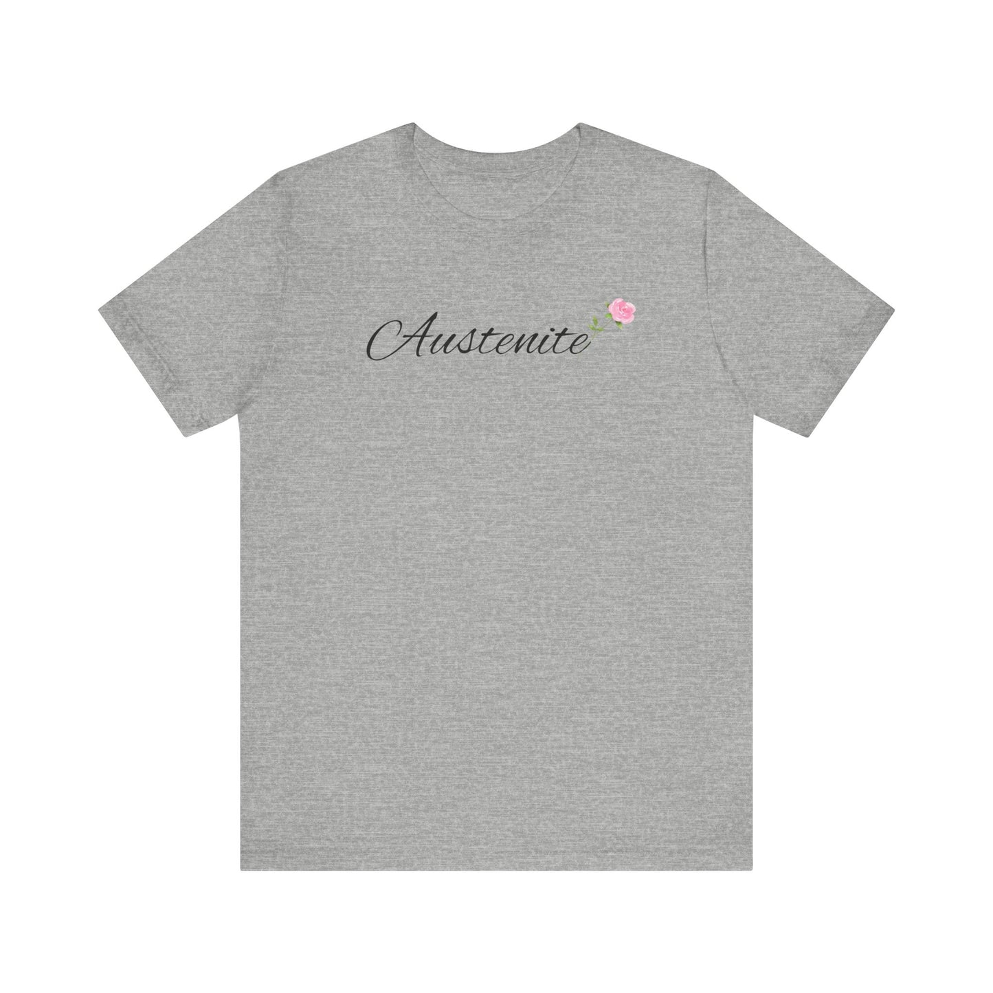 Jane Austen, Austenite, Fan, Reader, Writer, T-Shirt, tshirt, Floral, Flower, Unisex Jersey Short Sleeve Tee