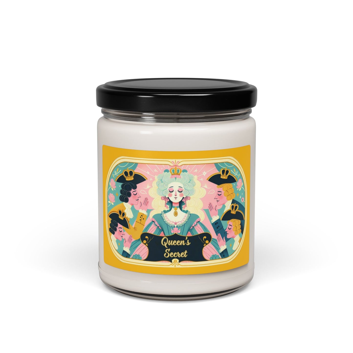 Parisian Queen Marie Antoinette Passionfruit Scented Soy Candle 9oz, Gift for Her, Shower Favor, French Decor, Luxury Home Fragrance