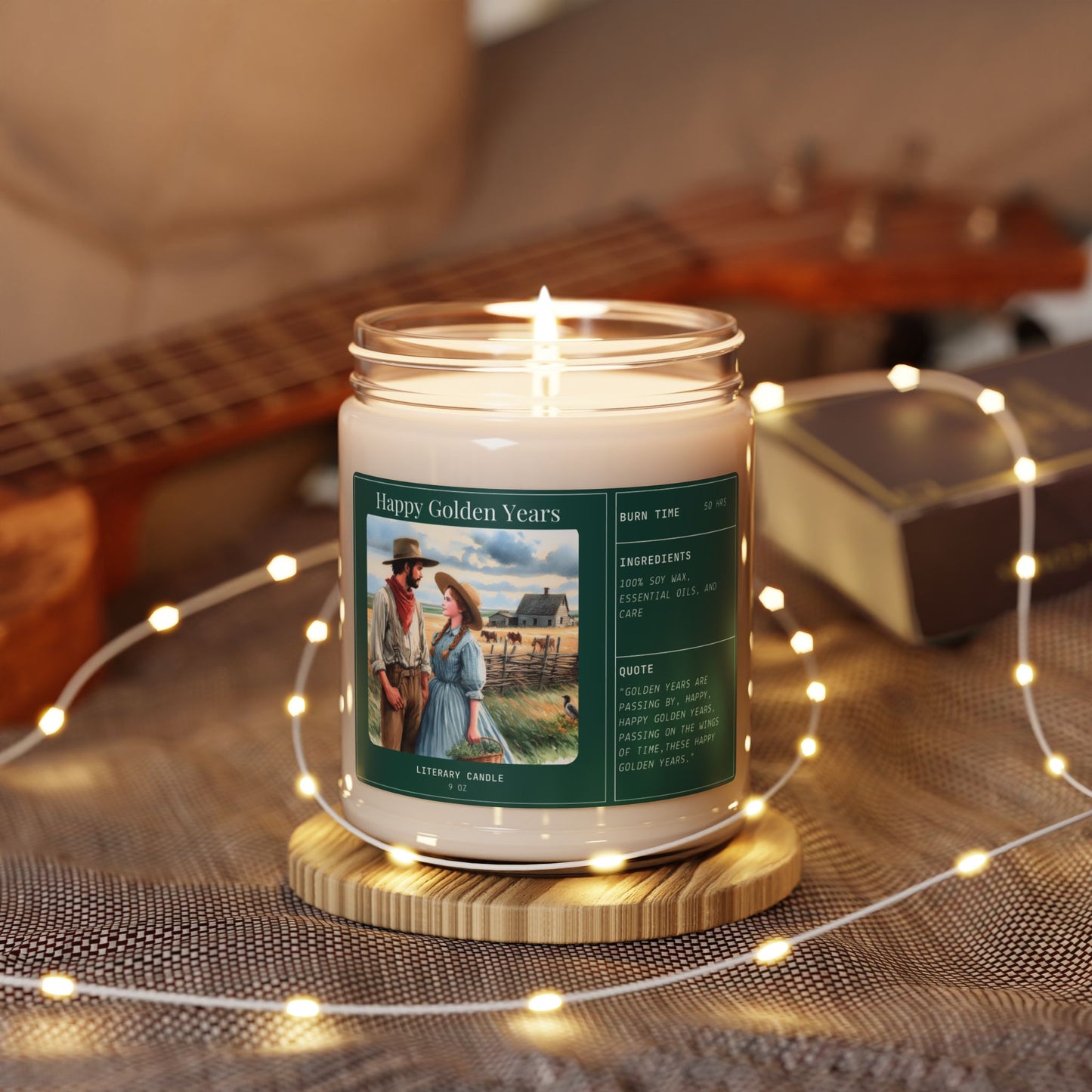Little House On The Prairie, Book, Almanzo, Laura, Soy Candle, Scented, 9oz, Ingalls Wilder, Gift