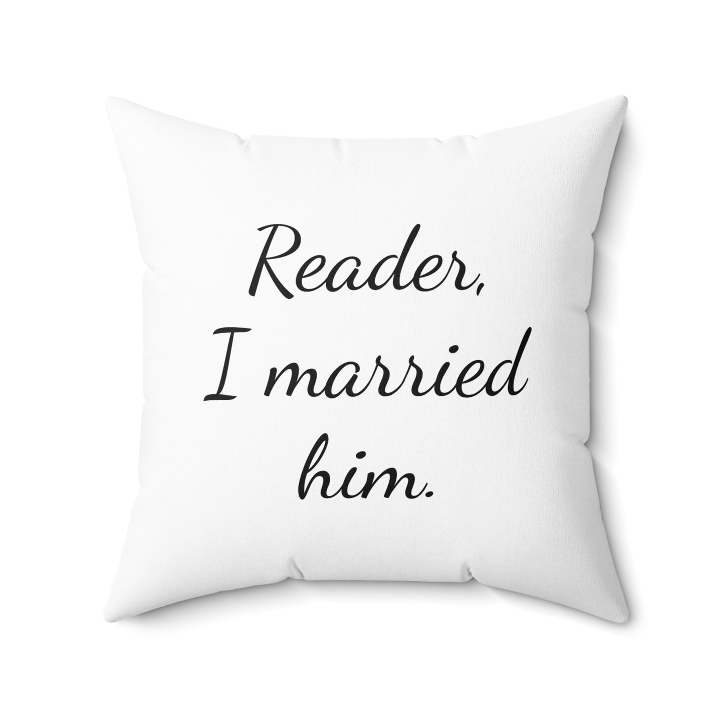 Literary Cushion Pillow, Jane Eyre Rochester Charlotte Bronte, Book Nook Gift, Library Decor, Square Pillow, Home Accent