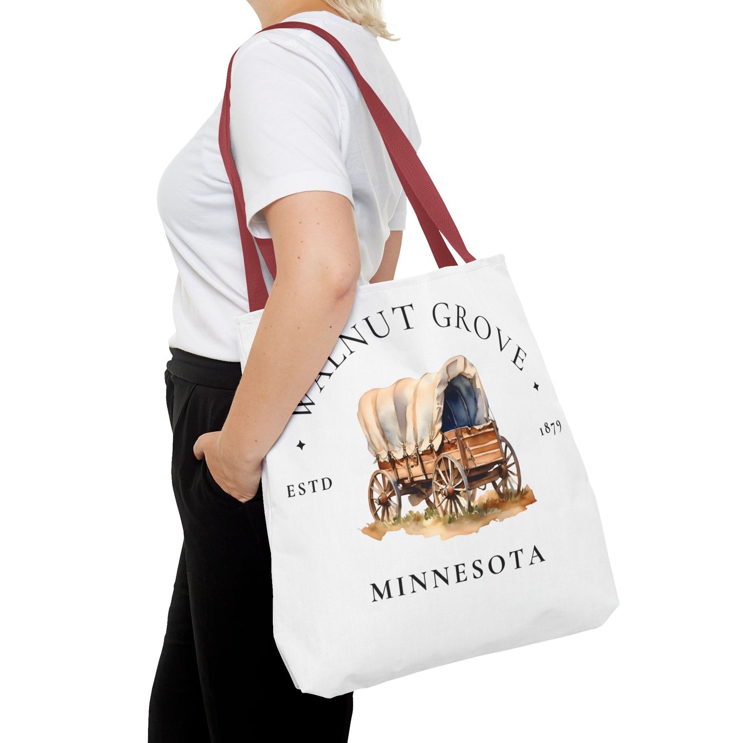 Little House on the Prairie, Laura Ingalls Wilder, Walnut Grove, Tote Bag, Book Bag, School, Library, Book Club