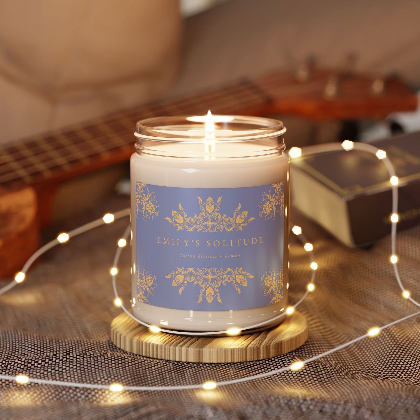 Emily Dickinson, Solitude, Poem, Scented Soy Candle, 9oz, Gift, Poetry, Poet