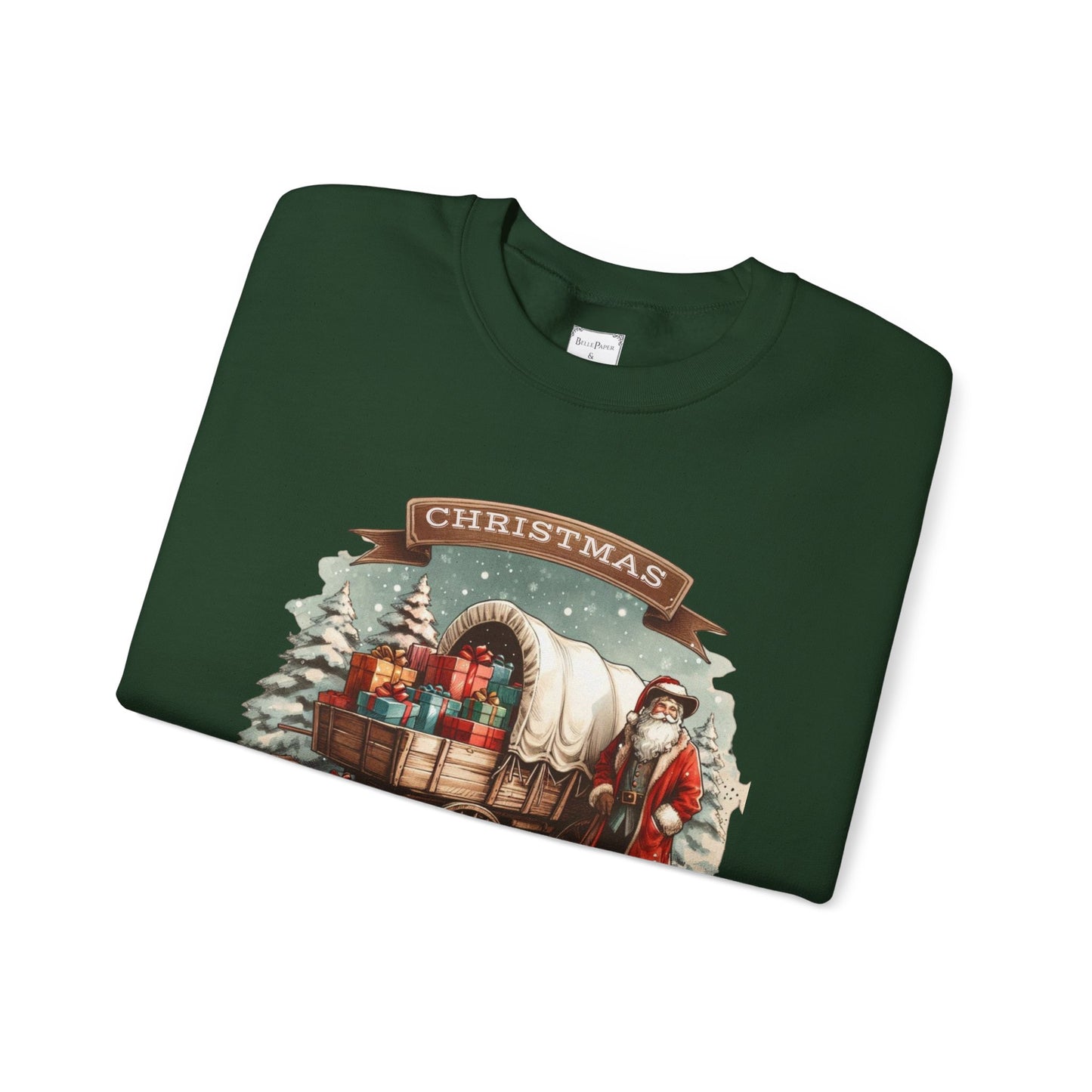 Laura Ingalls Wilder Christmas Crewneck Sweatshirt, Walnut Grove Holiday Gift, Vintage Style Christmas Apparel, Winter Layer, Unisex