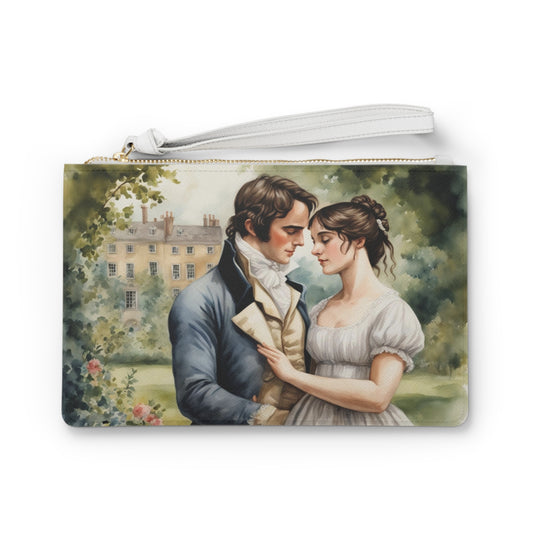 Elizabeth and Darcy, Jane Austen, Austenite, British, Bookworm, Gift, Pencil Case, Hostess, Clutch Bag