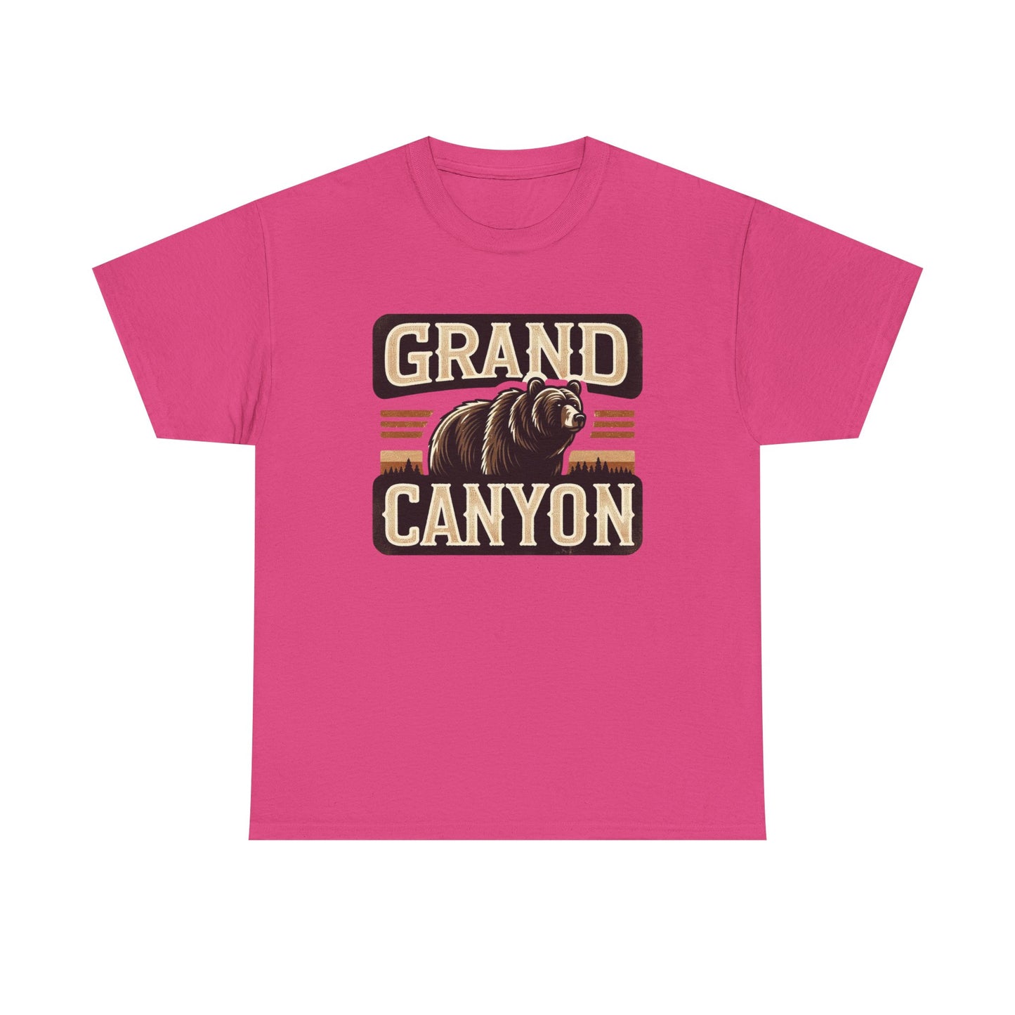 Grand Canyon Bear Unisex Heavy Cotton Tee - National Park Outdoor Summer Vacation Wildlife Shirt, Hiking Gift, Nature Lover Tee, Adventure