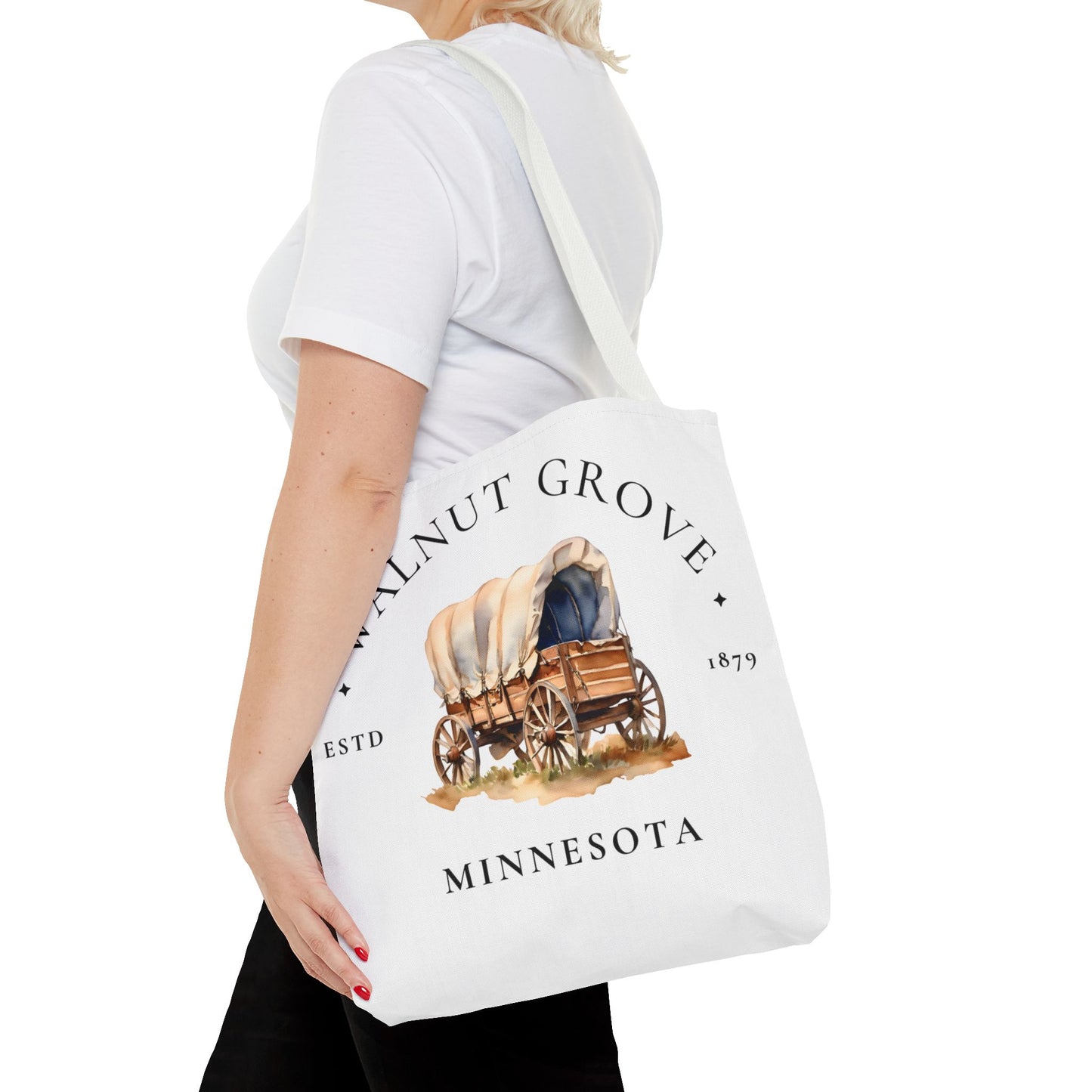 Little House on the Prairie, Laura Ingalls Wilder, Walnut Grove, Tote Bag, Book Bag, School, Library, Book Club