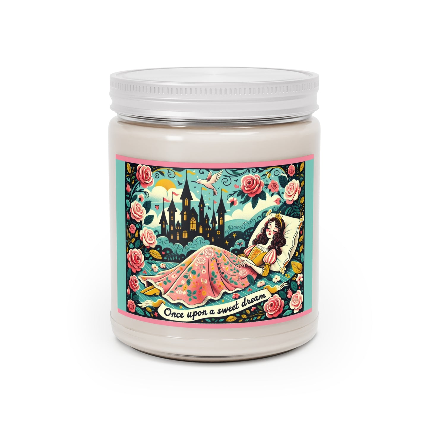 Sleeping Beauty, Once Upon a Sweet Dream Scented Candle, Fairytale Candle, Once Upon an Vanilla Cocoa Scented Soy Candle, Gift for Her