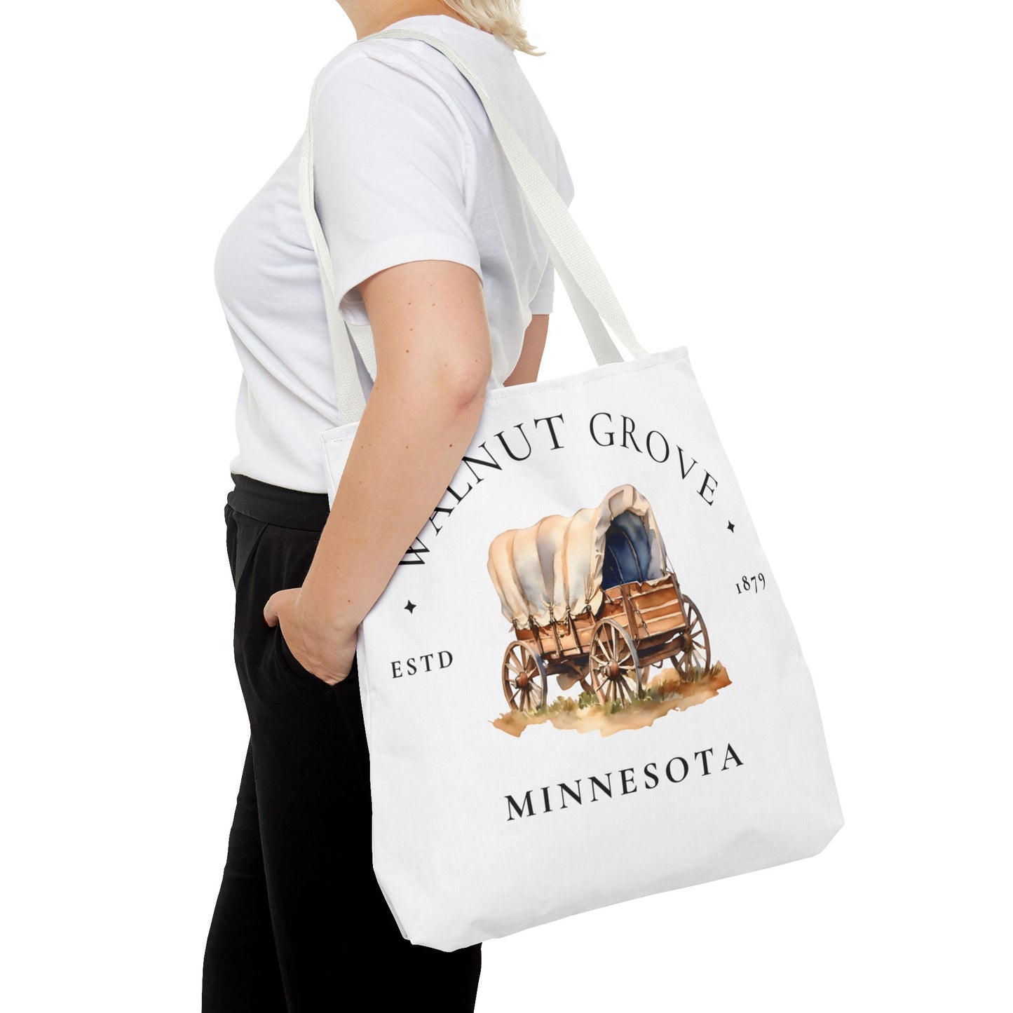 Little House on the Prairie, Laura Ingalls Wilder, Walnut Grove, Tote Bag, Book Bag, School, Library, Book Club