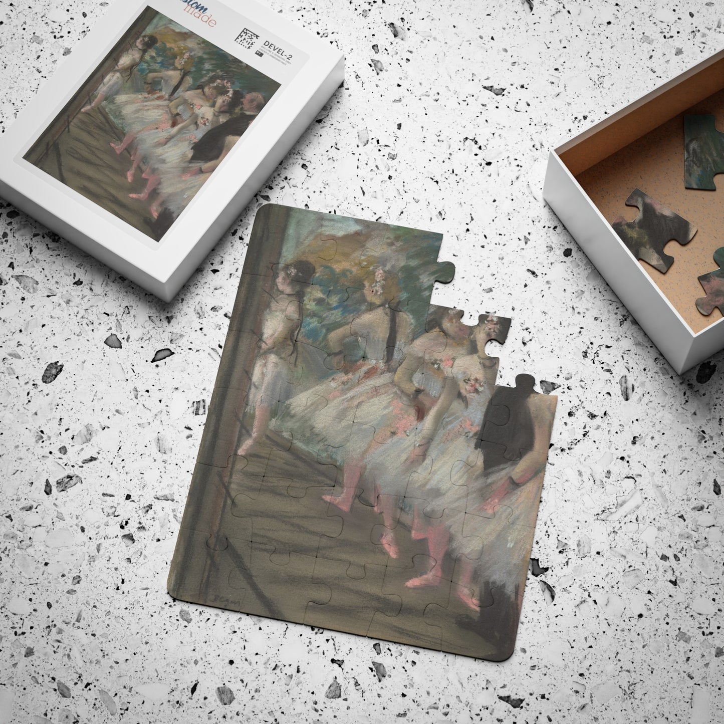 Kids' Puzzle, 30-Piece - Ballet Ballerina Educational Classroom Artwork Impressionism