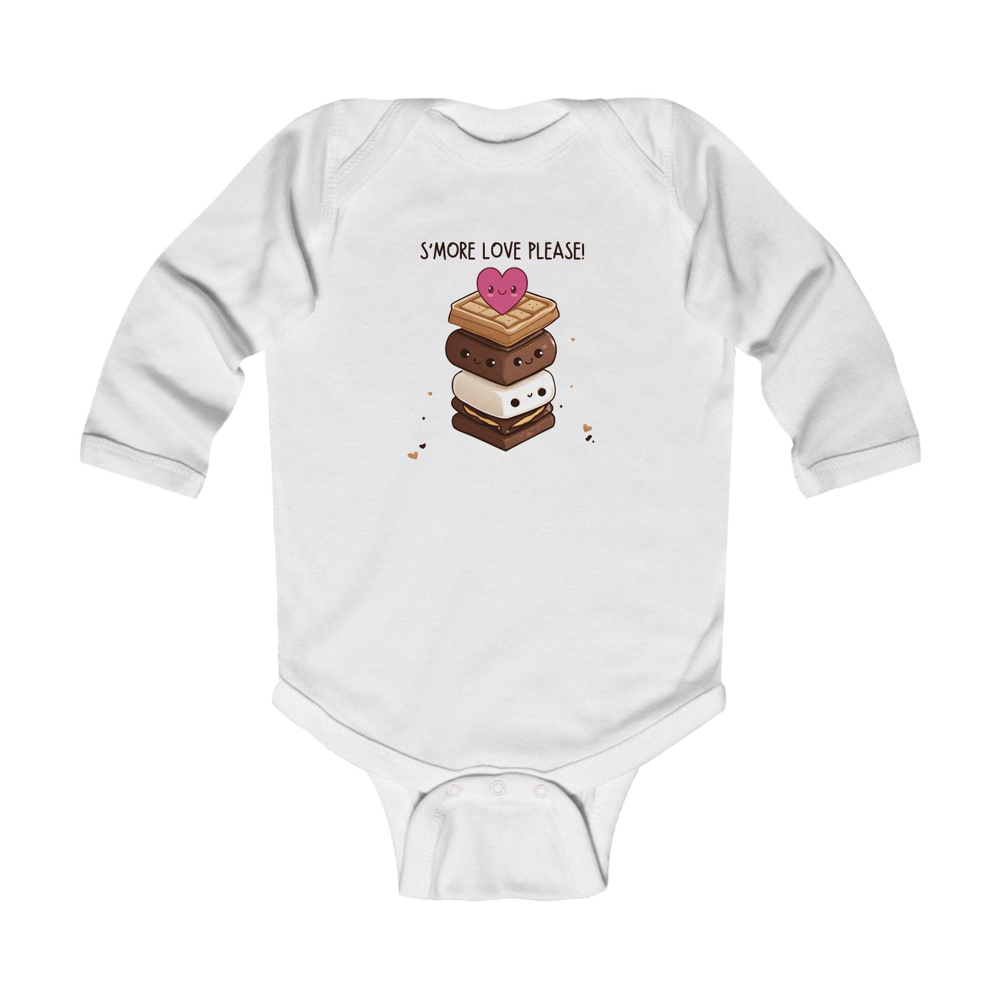Cute Kawaii S'More Camping Valentine T-Shirt Tee Infant Long Sleeve Bodysuit Baby