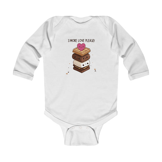 Cute Kawaii S'More Camping Valentine T-Shirt Tee Infant Long Sleeve Bodysuit Baby