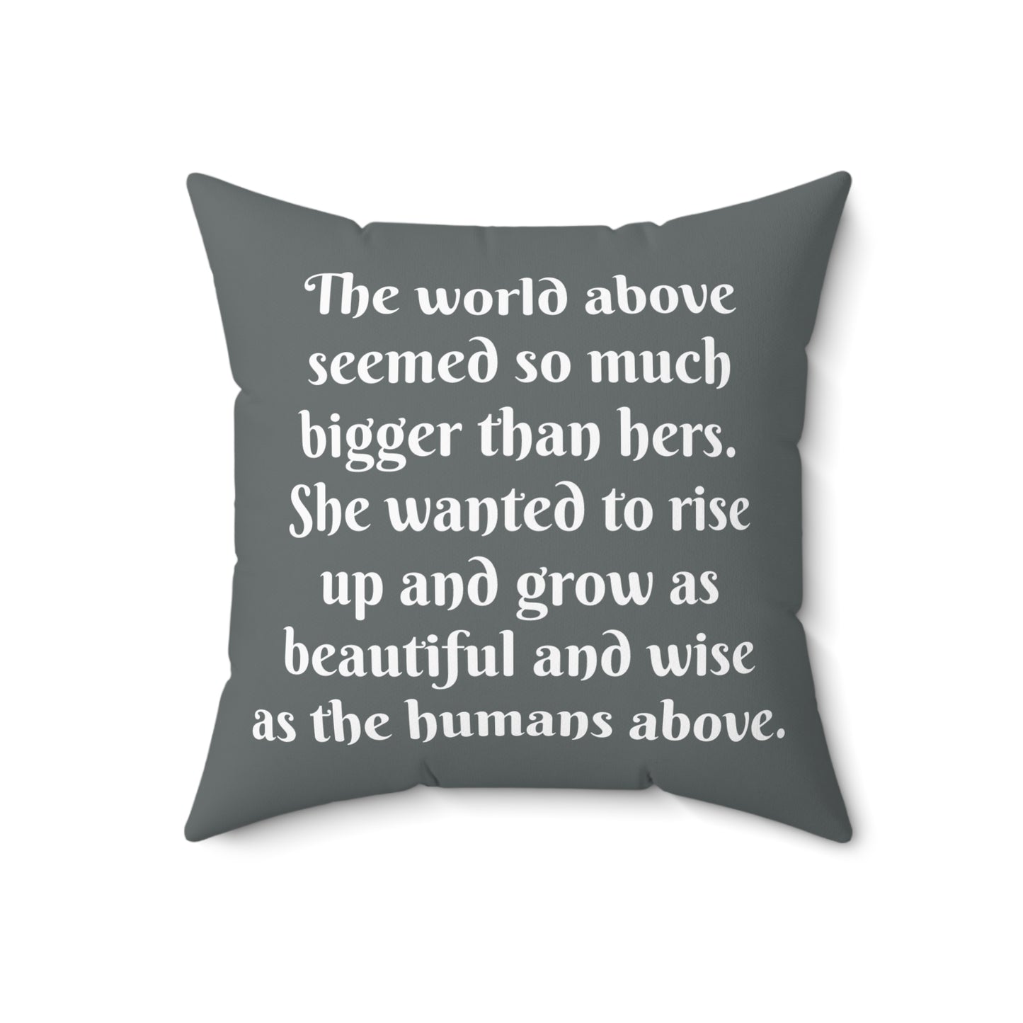 Square Pillow Little Mermaid Fairytale Hans Christian Anderson Book Nook Cushion, Home Decor, Nursery, Reading Nook Pillow, Library Gift