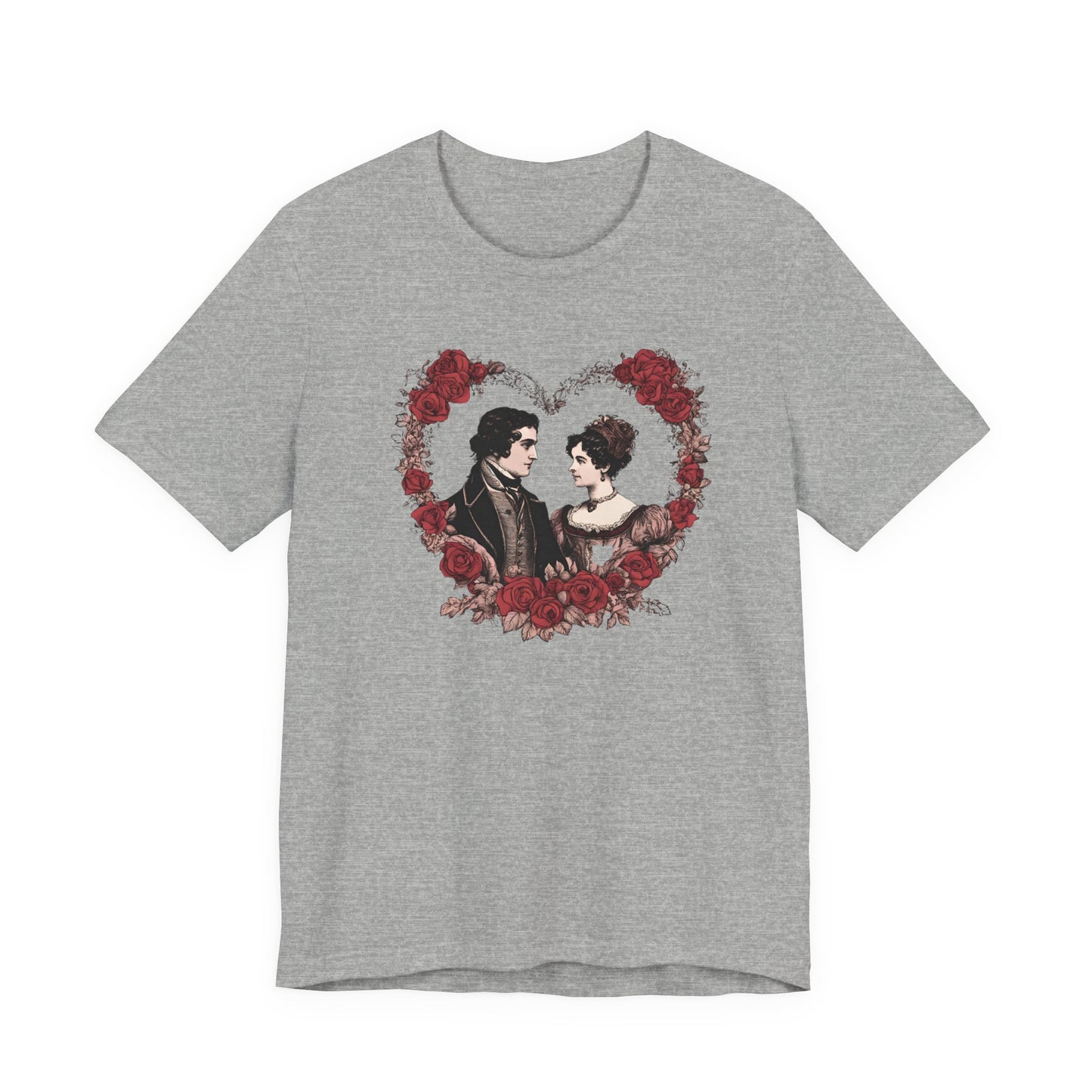 Jane Austin, Sense and Sensibility, Darcy, Valentine's Day, Unisex Jersey Short Sleeve Tee, Tshirt