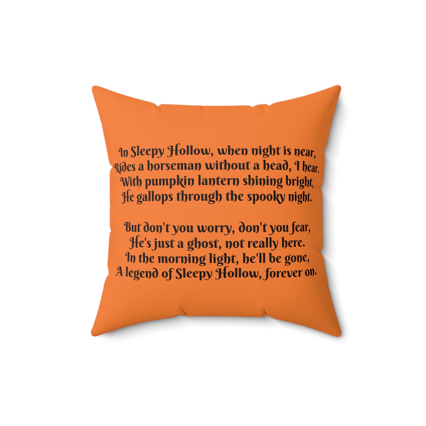 Sleepy Hallow, Headless Horseman, Halloween, Square Pillow, Book Nook, Library, Story time, Classroom