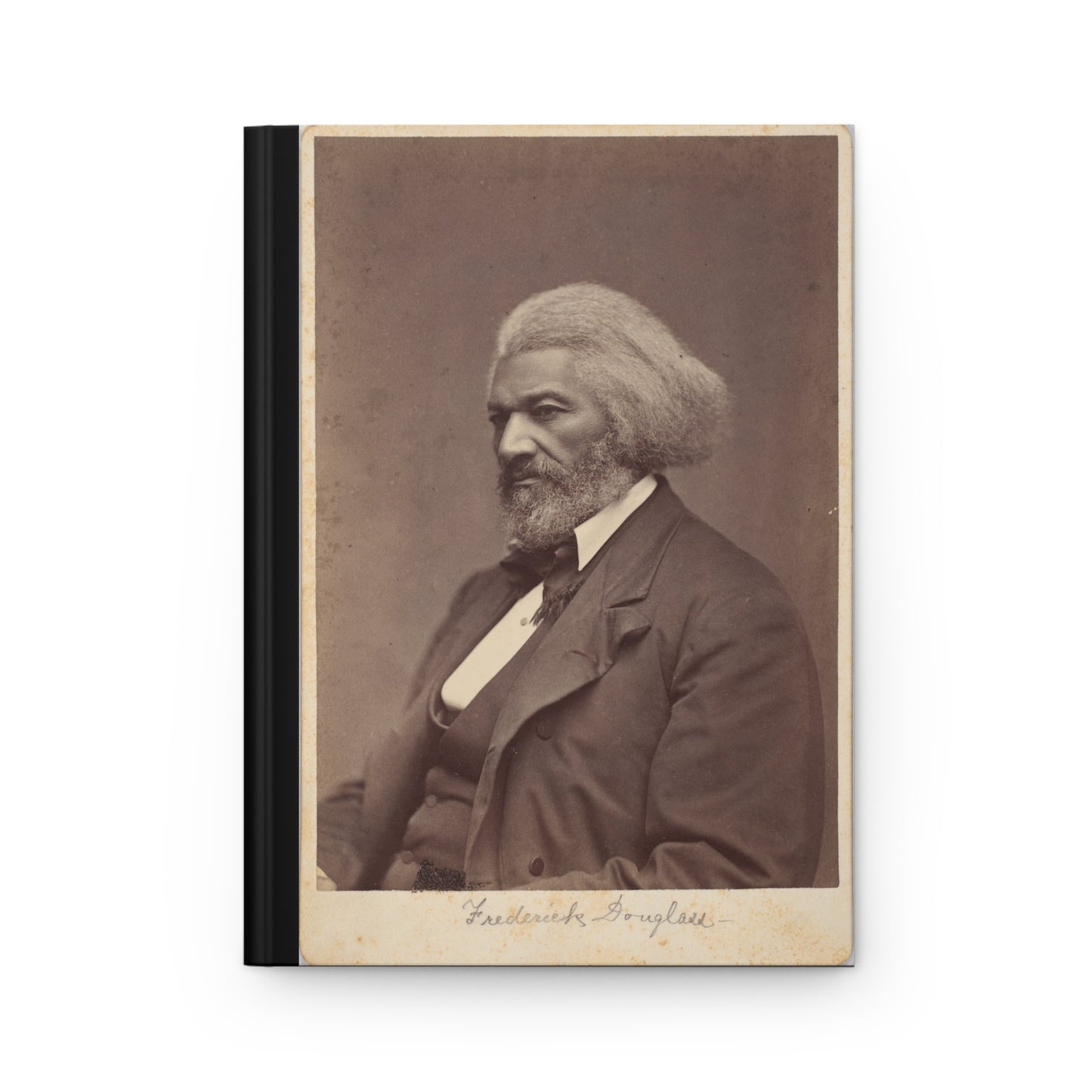 Frederick Douglas, Black History Month, Black Pride, Portrait, Historical Figure, History, Diary, Hardcover, Journal, Notebook, Gift,