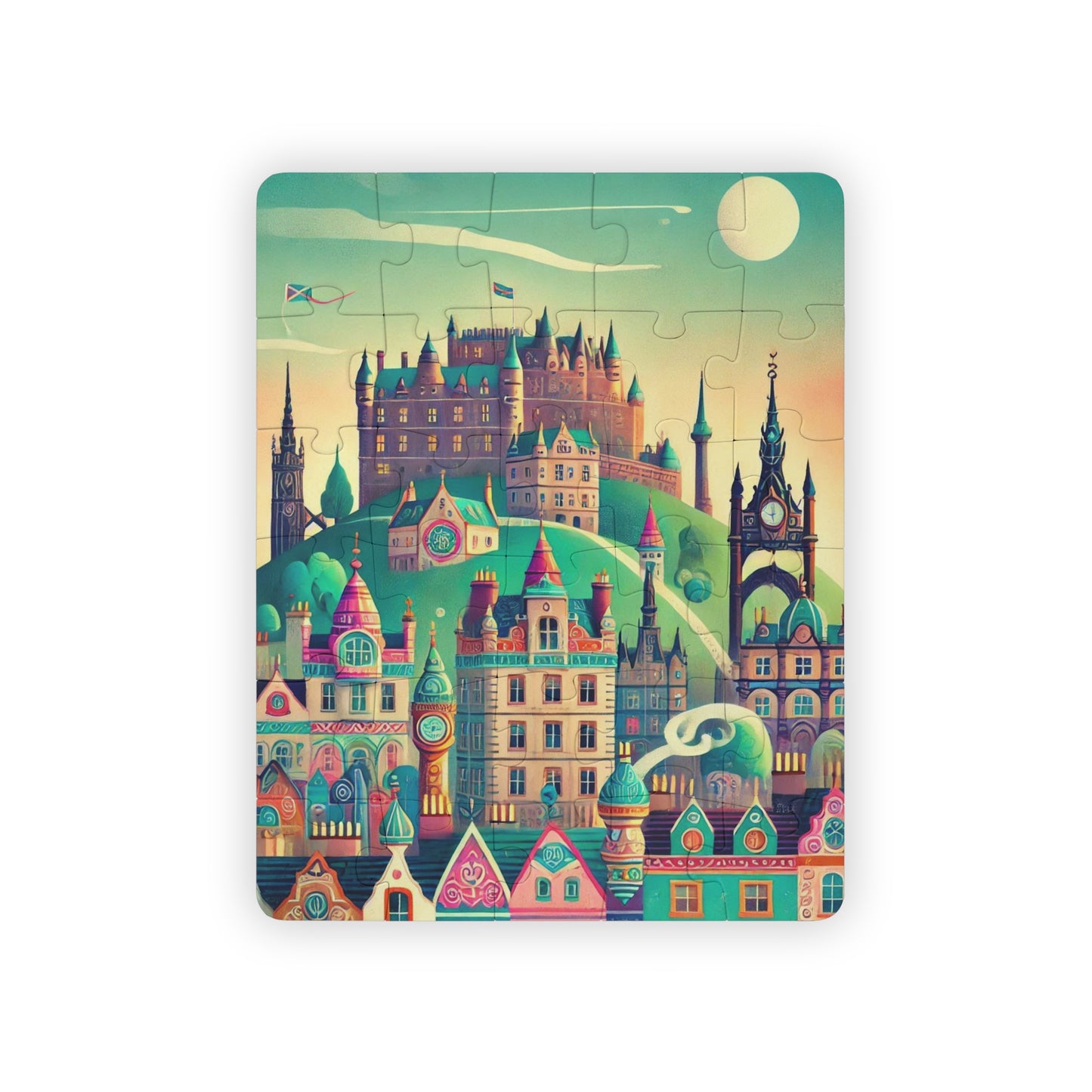 Edinburgh Scotland, Geography, Europe, United Kingdom, Game, Kids Puzzle, 30-Piece