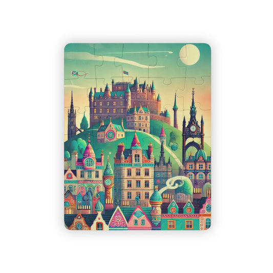 Edinburgh Scotland, Geography, Europe, United Kingdom, Game, Kids Puzzle, 30-Piece