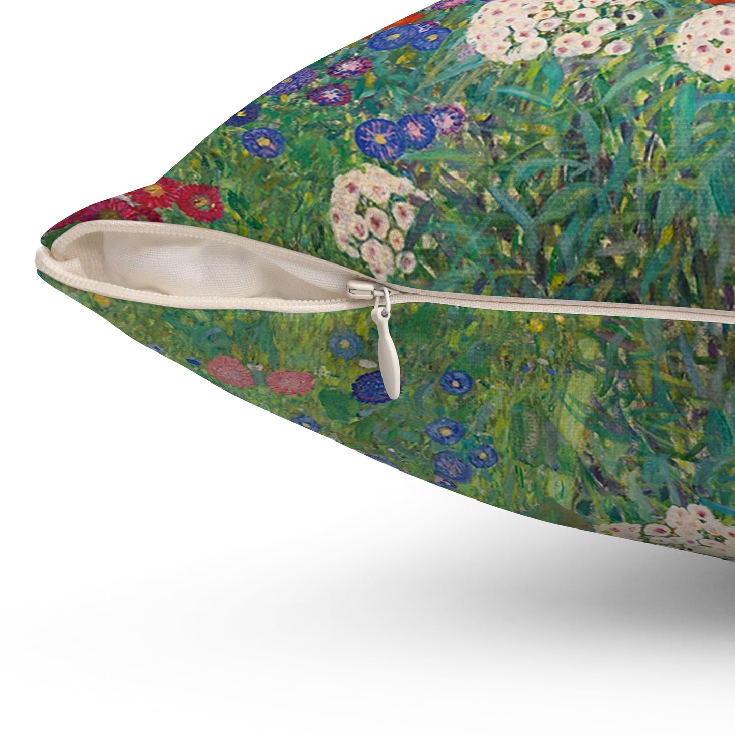 Gustav Klimt, Farm Garden, Sunflowers, Square, Pillow, Summer, Home Decor, Bedding, Artist, Gift
