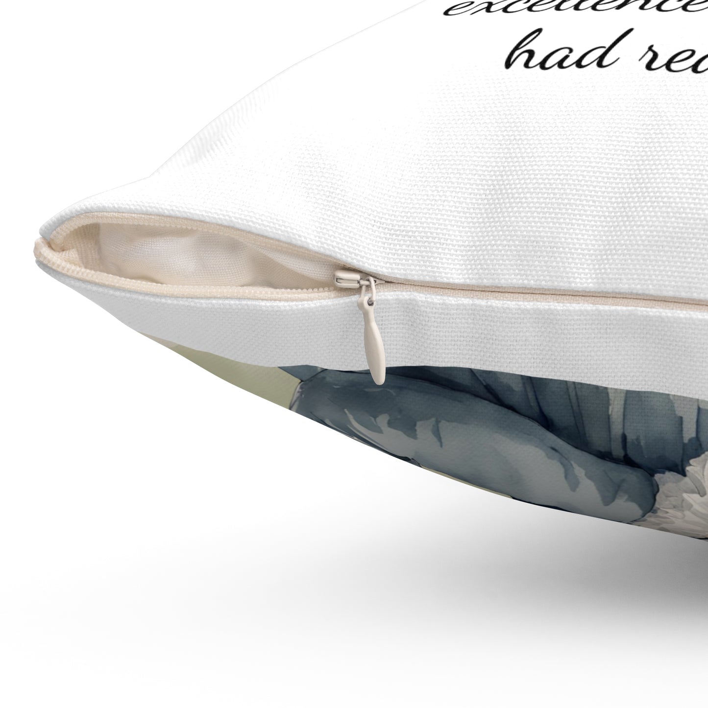Literary Pillow, Regency Decor, Mary Bennet, Pride and Prejudice, Jane Austen Quote, Square Cushion
