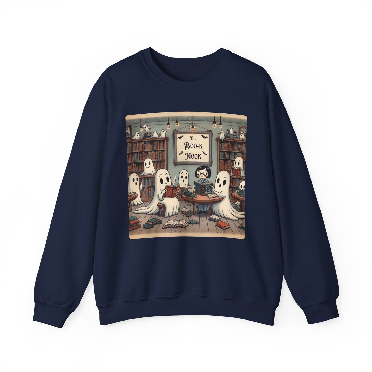 Ghost Readers Crewneck Sweatshirt, Cozy Halloween, Book Lover Apparel, Sweatshirt for Fall, Librarian Shirt, Autumn Teacher Gift, Fall