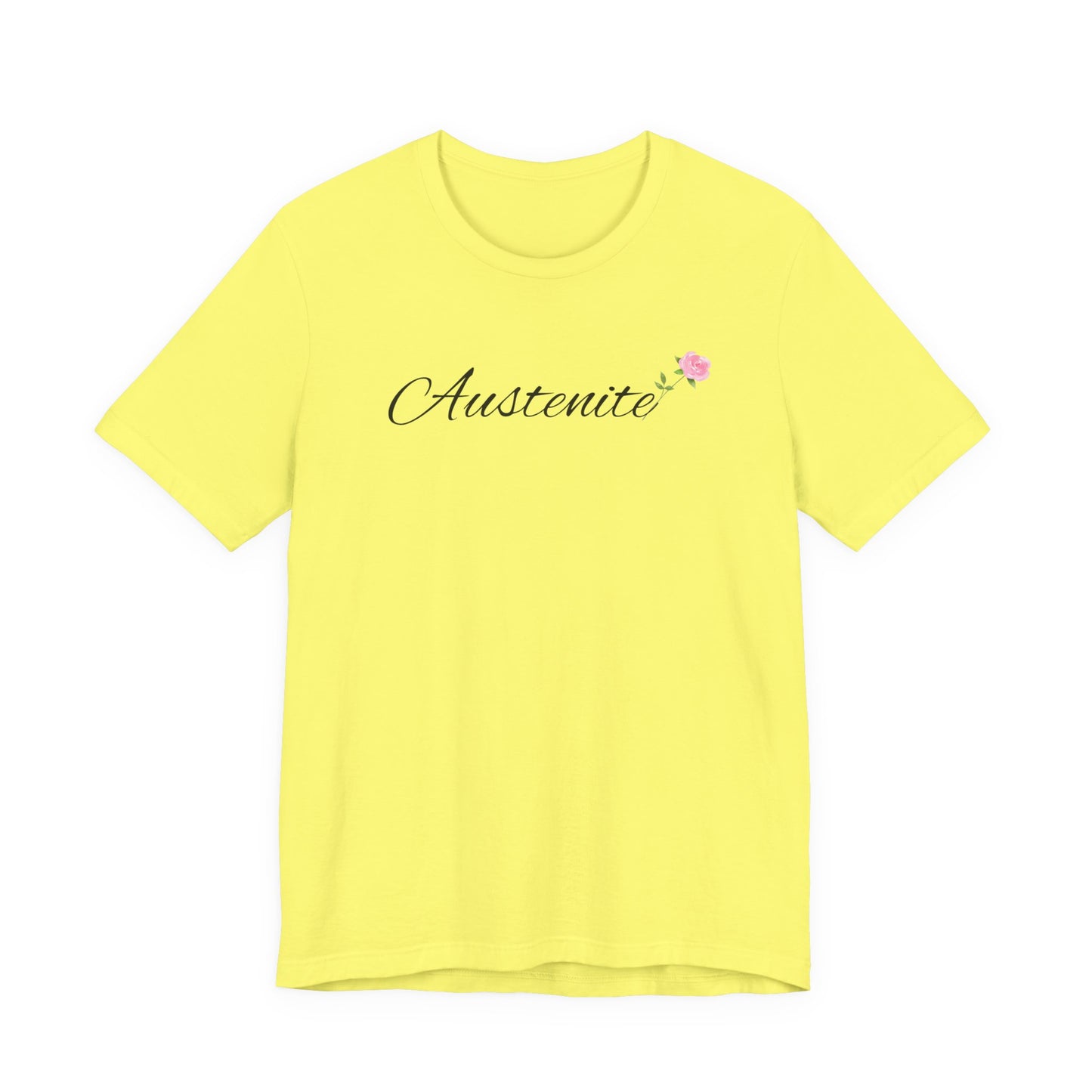 Jane Austen, Austenite, Fan, Reader, Writer, T-Shirt, tshirt, Floral, Flower, Unisex Jersey Short Sleeve Tee