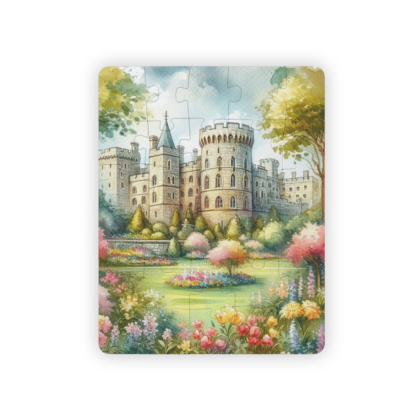 Windsor Castle Kids 30-Piece Castle Puzzle - Creative Fun, British Educational Gift, Activity for Parties, Fairytale Learning Toy
