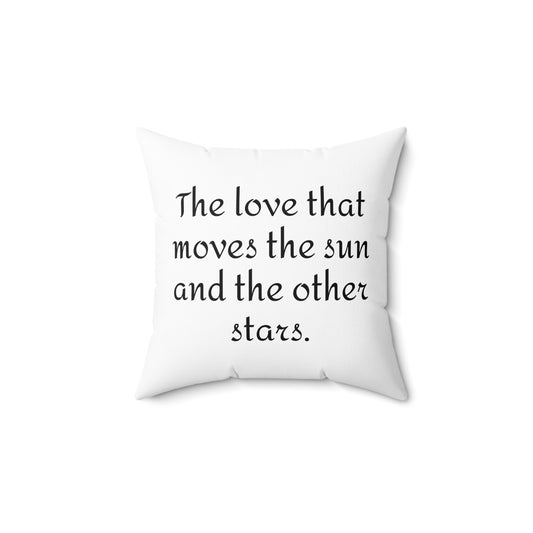 Literary Square Pillow, Dante Beatrice, Dante's Inferno, Divine Comedy, Florence, Library, Book Nook, Home Decor, Reading Nook Pillow, Gift