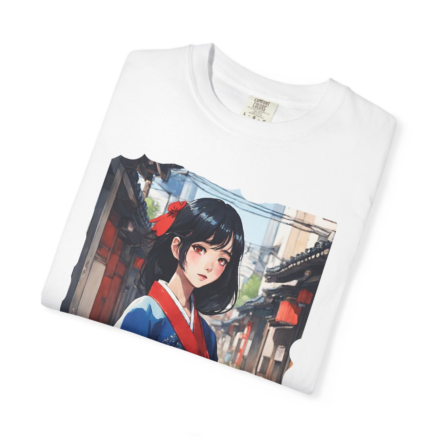 Japan Anime, Seoul, South Korea, Girl, Hanbok, Unisex Garment-Dyed T-shirt