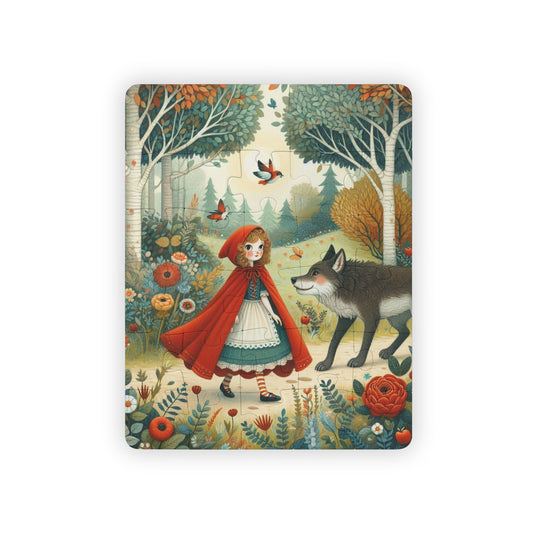 Kids Puzzle, Little Red Riding Hood Jigsaw, Educational Game - Fun Children's Activity, Gift for Kids, Preschool Learning Toy, Interactive