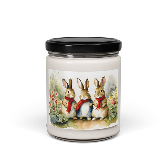 Beatrix Potter, Rabbits, Flopsy, Mopsy, Cottontail, Easter, Spring ,Bunnies,  Baby Shower, Gift, Scented Soy Candle, 9oz